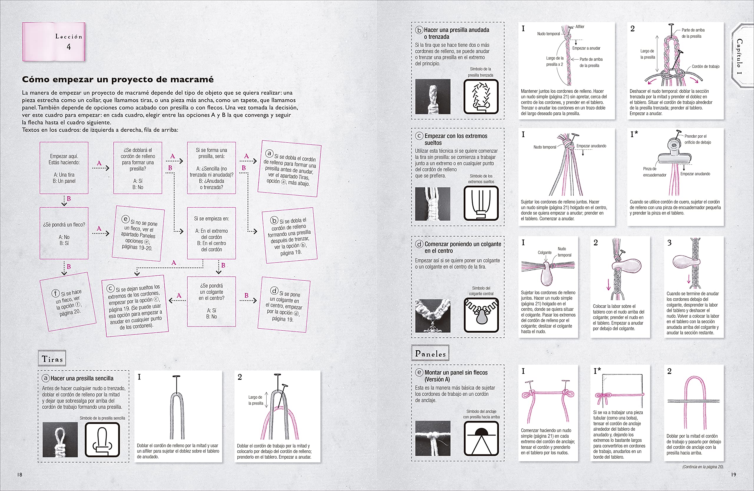 El gran libro del macramé: Más de 70 nudos y motivos explicados paso a paso y 33 proyectos