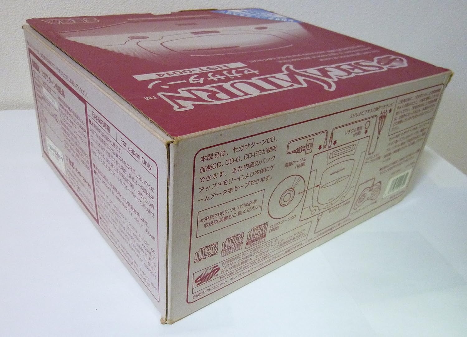 Power cable and AV cable with red, white, and yellow RCA connectors.