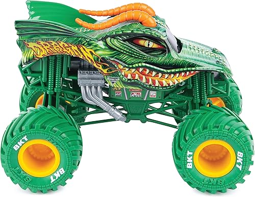Miniatura 2 de Monster Jam, Camión monstruo dragón oficial, vehículo fundido a presión, escala 124