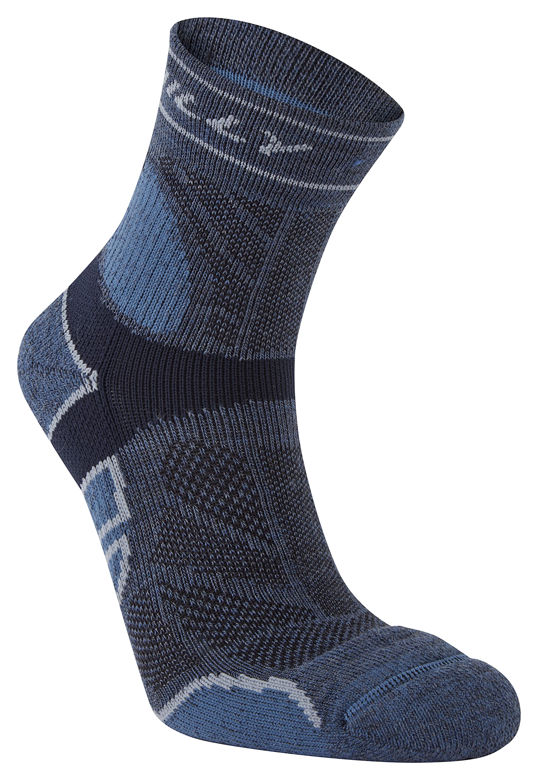 Hilly Socks, Trail - Anklet - Max Cushioning, Marine/Navy S
