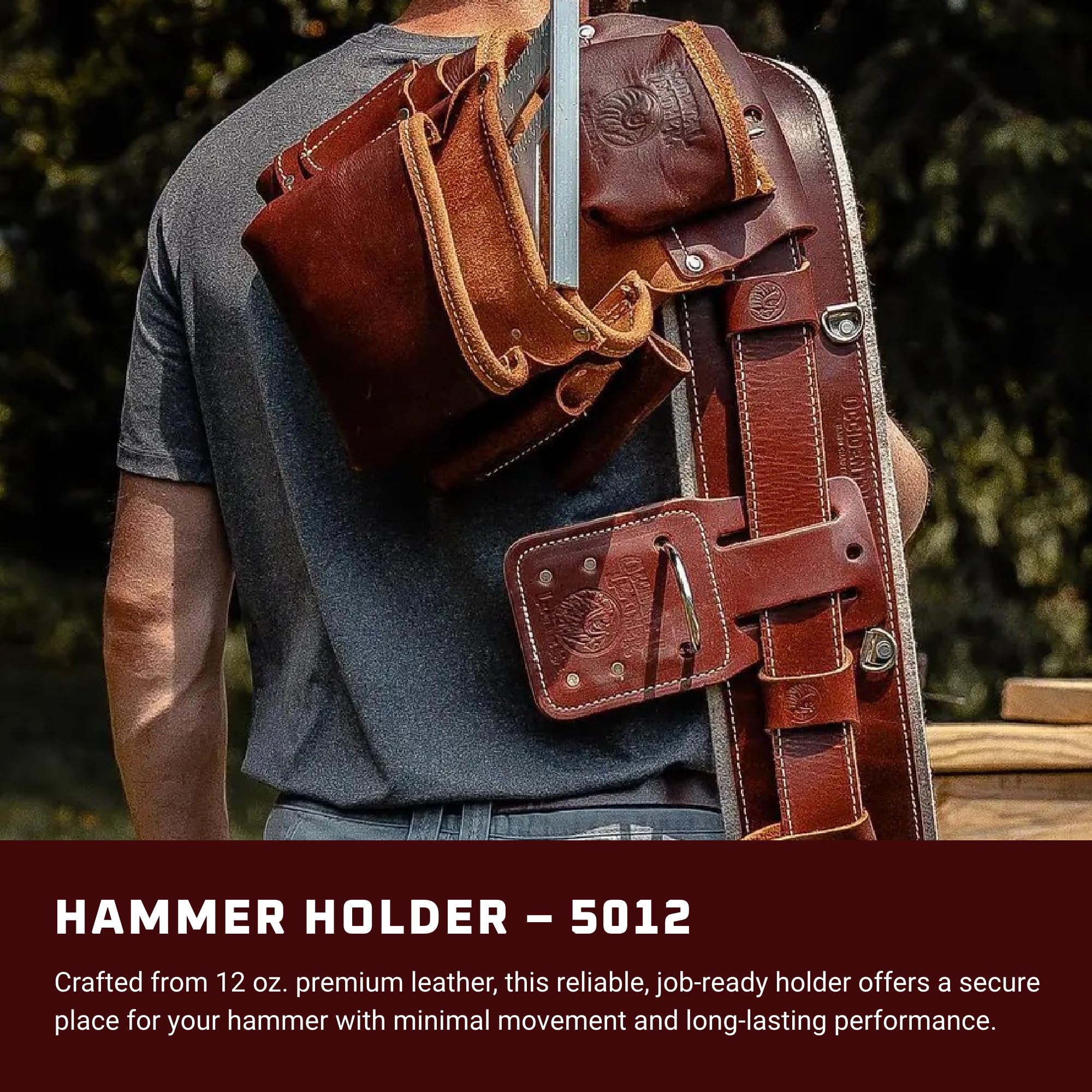 Occidental Leather Hammer Holder - USA Made -2