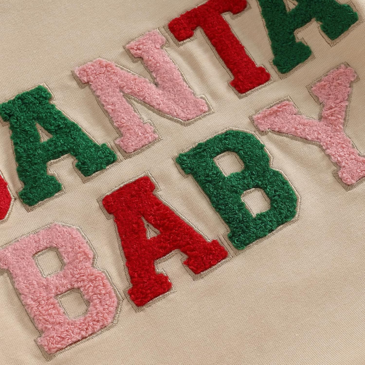 Baby Girl Boy Christmas Clothes Letter Print Sweatshirt Romper Infant Long Sleeve Bubble Romper Winter Outfit - Image 7