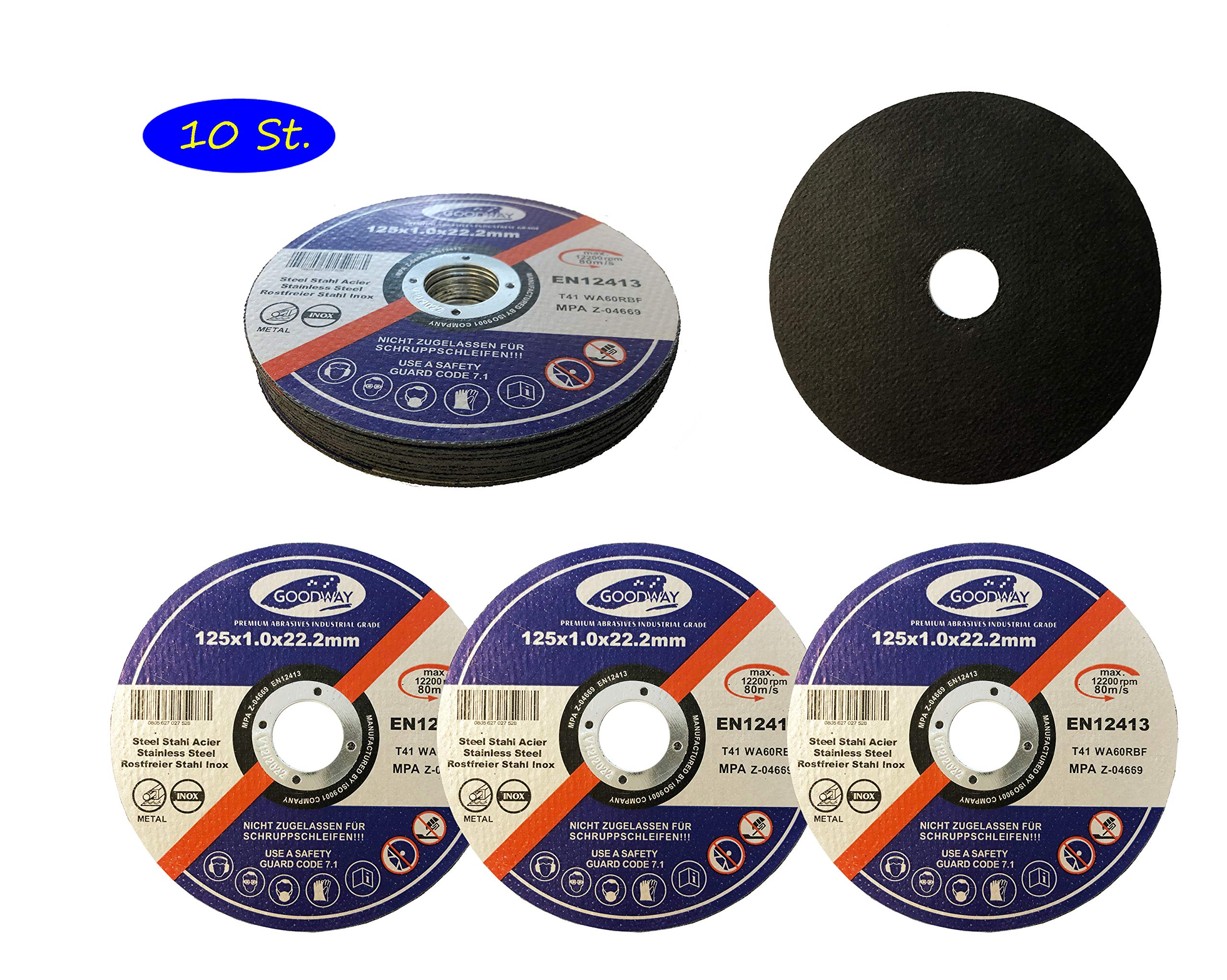 SBS® - Dischi da taglio da 75 mm, confezione da 10 pezzi, diametro 75 x