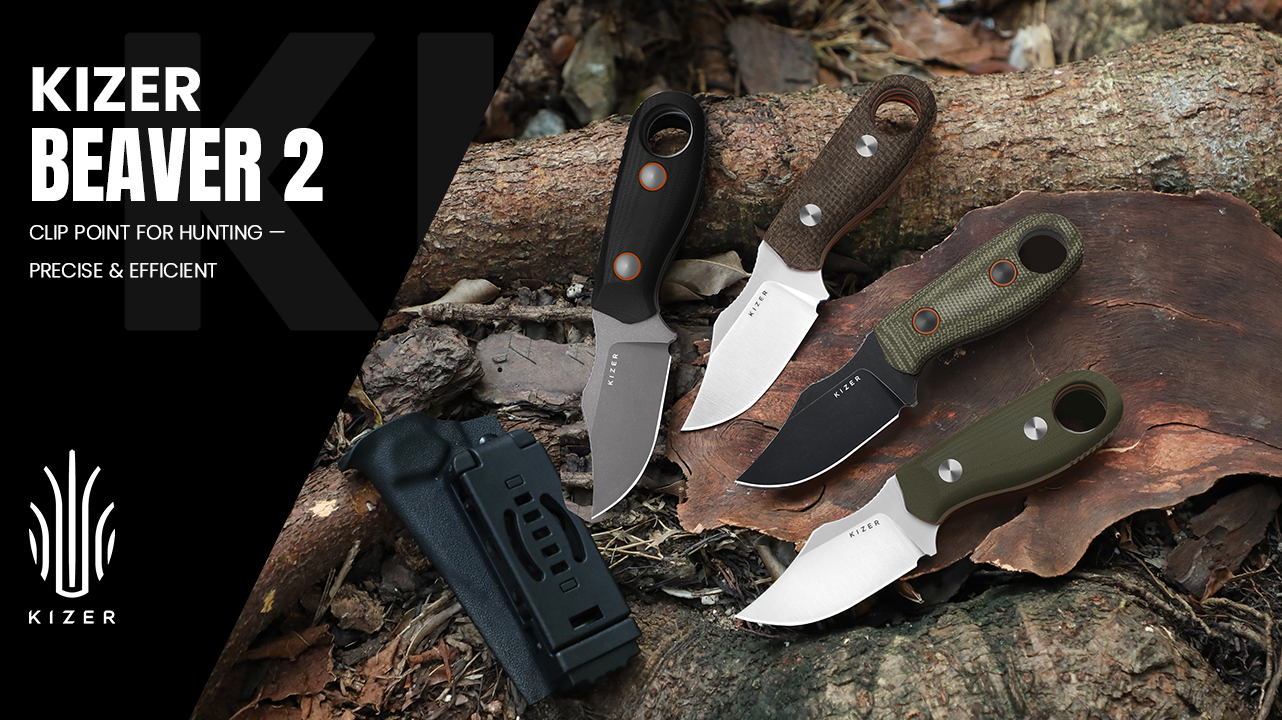 Amazon.com : Kizer Beaver 2 Fixed Blade Knife, 2.75