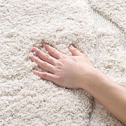 Miniatura 21 de SAFAVIEH Rodeo Drive Collection - Alfombra cuadrada de 4 pies, color dorado, hecha a mano de lana abstracta moderna de mediados de siglo, ideal para