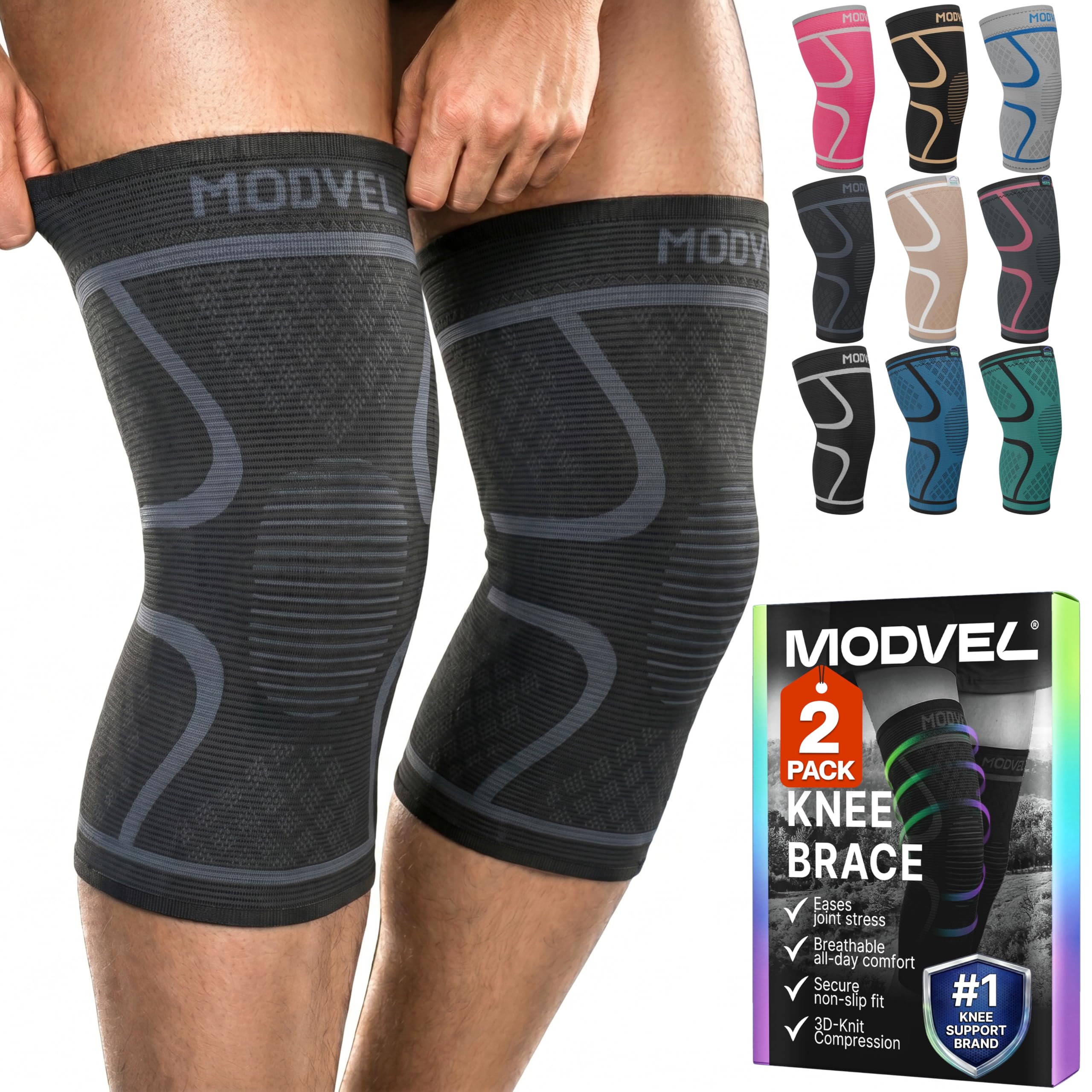 Modvel 2 Pack Knee Brace