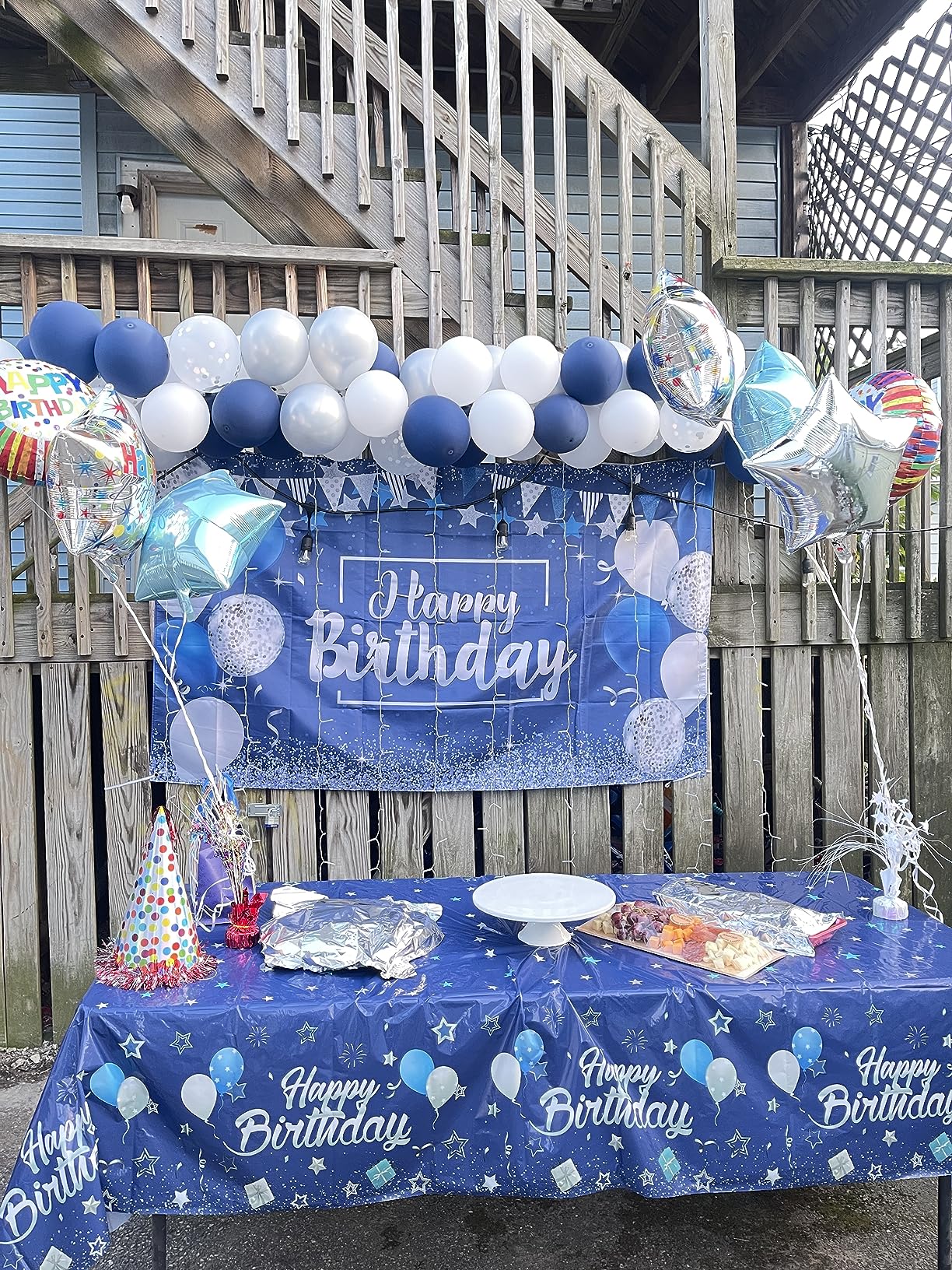 $5/mo - Finance Navy Blue Birthday Party Decorations Blue Confetti ...
