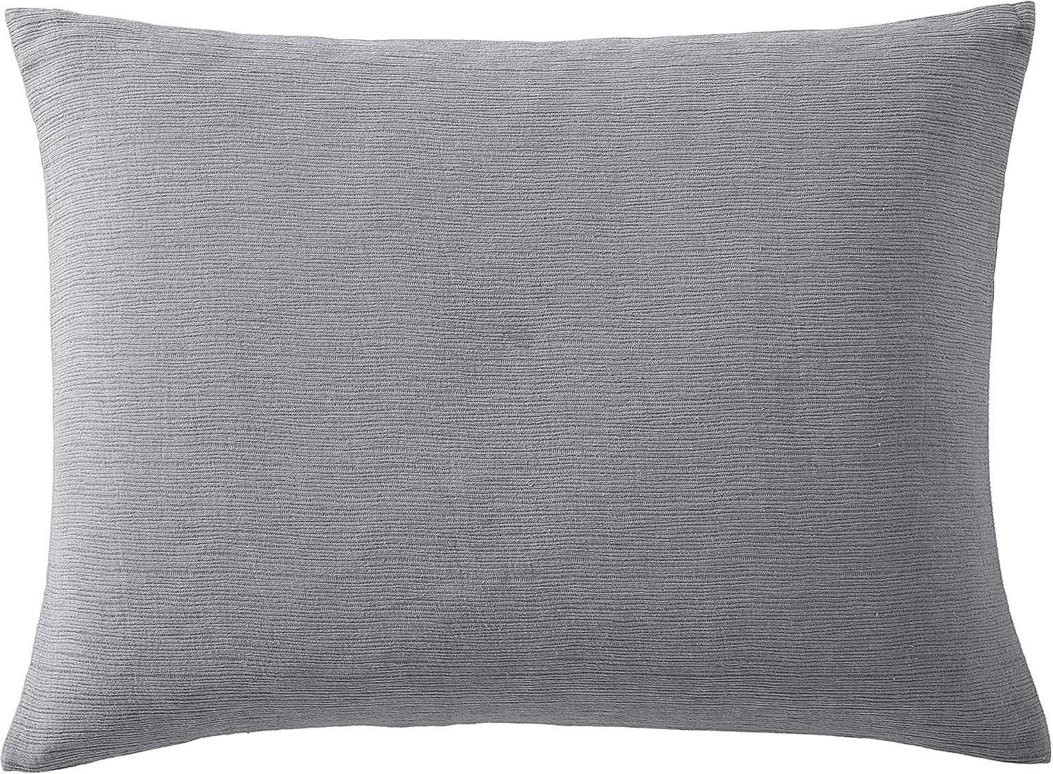 Vera Wang- King Duvet Cover Set, Reversible Cotton Bedding Set with Matching Shams, Designer Home Décor (Textured Pleats Charcoal, King)