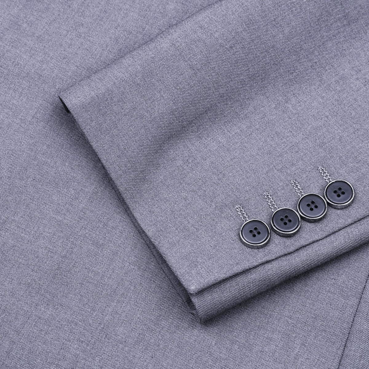 Sliktaa Trajes para hombre, 3 piezas, ajuste delgado, para boda, formal, traje de cena, color negro, con un botón, solapa con muescas