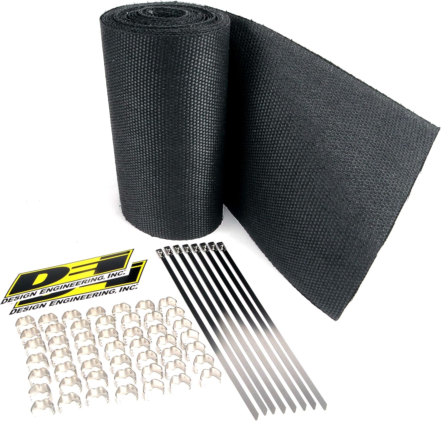 Design Engineering 010084 Speed Sleeves - Exhaust Heat Wrap Jackets, 4 and 6 Cylinder - Black