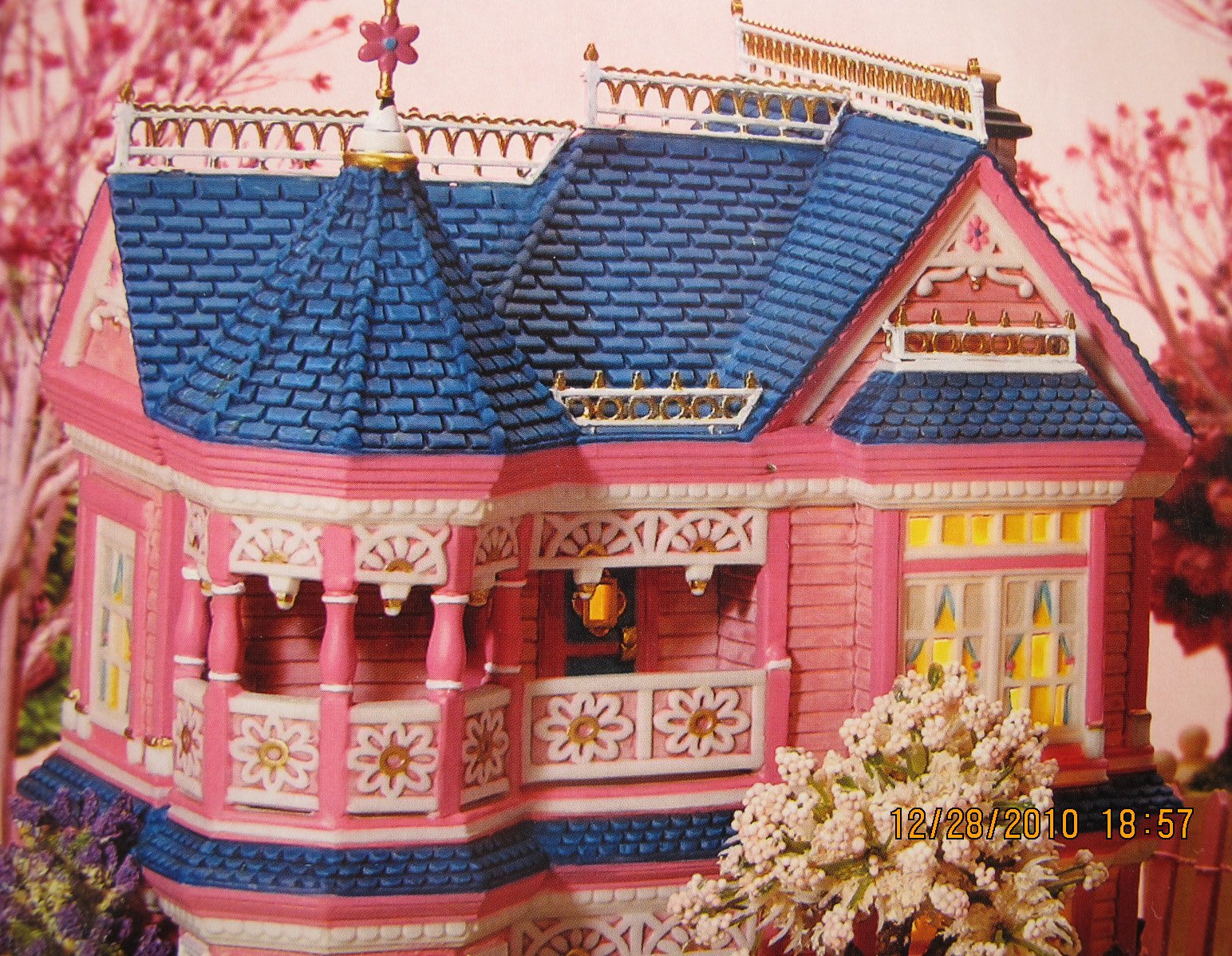 Amazon.com: Barbie Department 56 Porcelain Dream House with Lights
