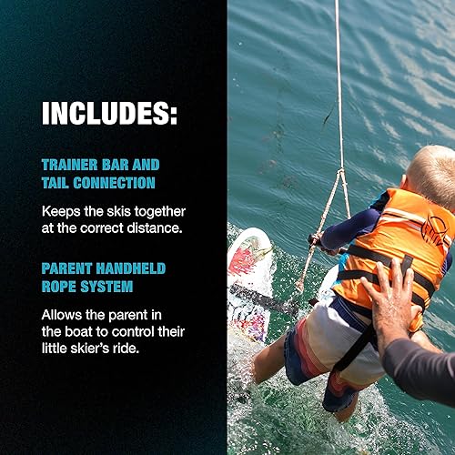 Miniatura 4 de HO Sports Hot Shot - Entrenadores de esquí acuático para niños con barra y cuerda, sistema de esquí acuático de entrenamiento definitivo, 48