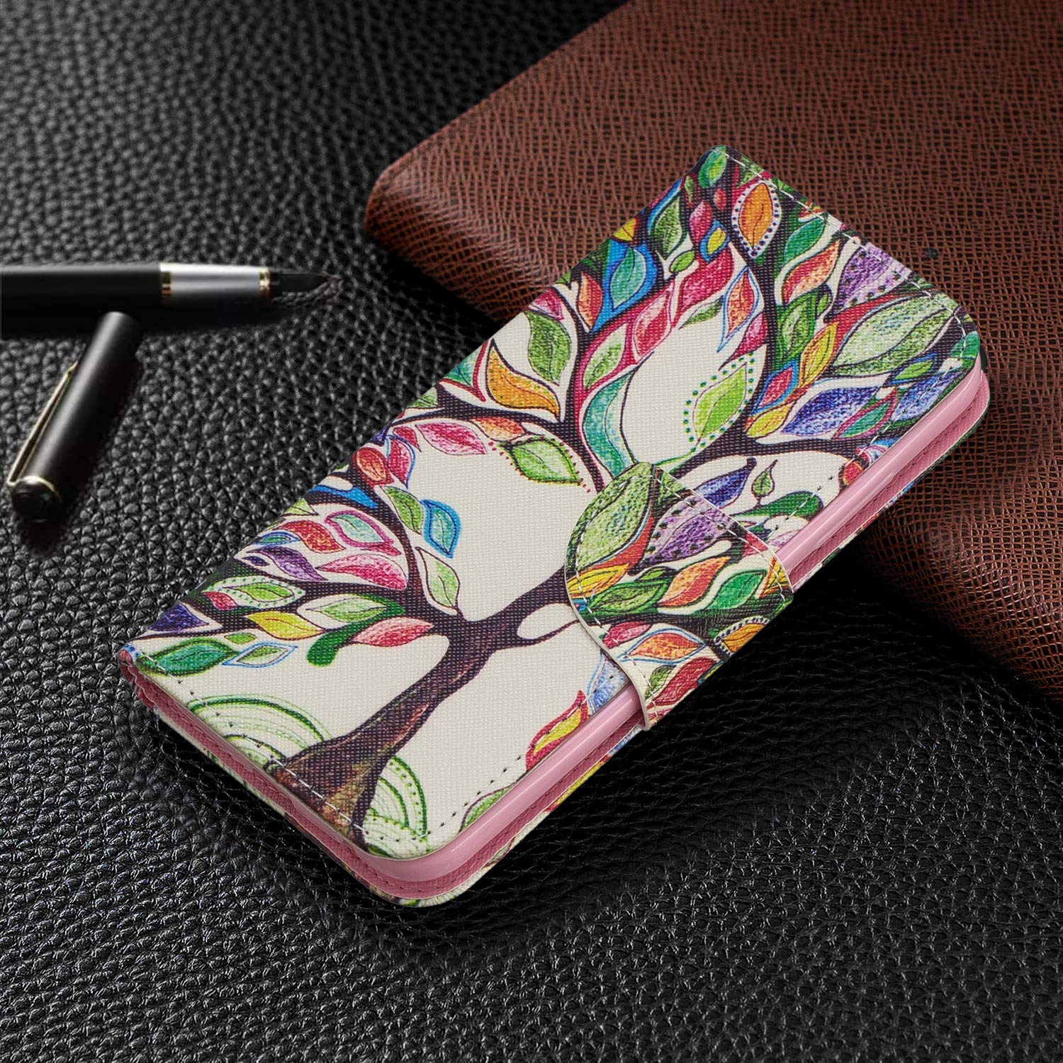 Manyip Custodia e Cover per Nokia 2.2,Custodia a Portafoglio in Pelle con Supporto per Nokia 2.2,Custodia Magnetica retrò per Telefono, Custodia con Slot per schede