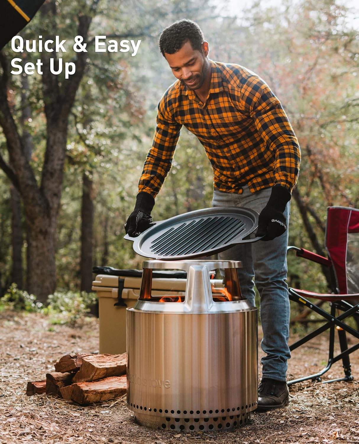 Buy Solo Stove Bonfire Cast Iron Grill Cooking Bundle 2.0 | Portable ...