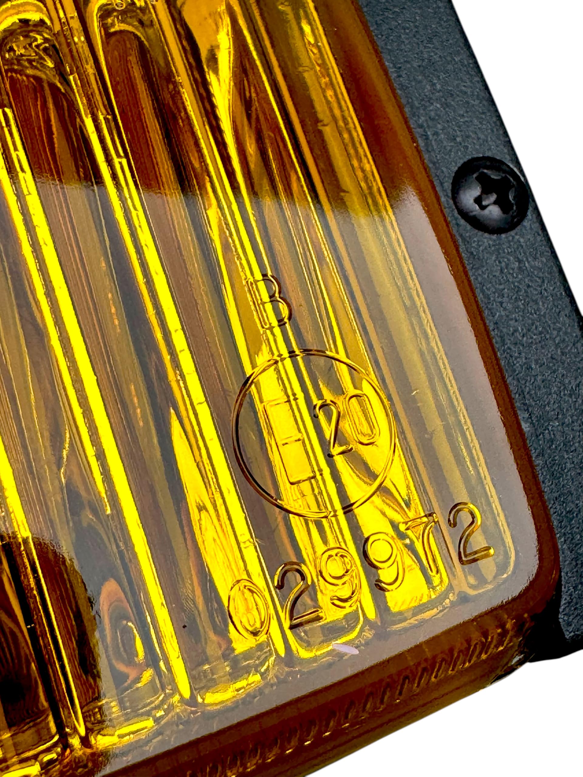 Set 2 Fari Fendinebbia H3 Gialli - 12V/24V Luci Supplementari Universali per Auto Camion Trattore Fuoristrada - Vetro Giallo Omologati E20 IP66 (Senza Lampadina)