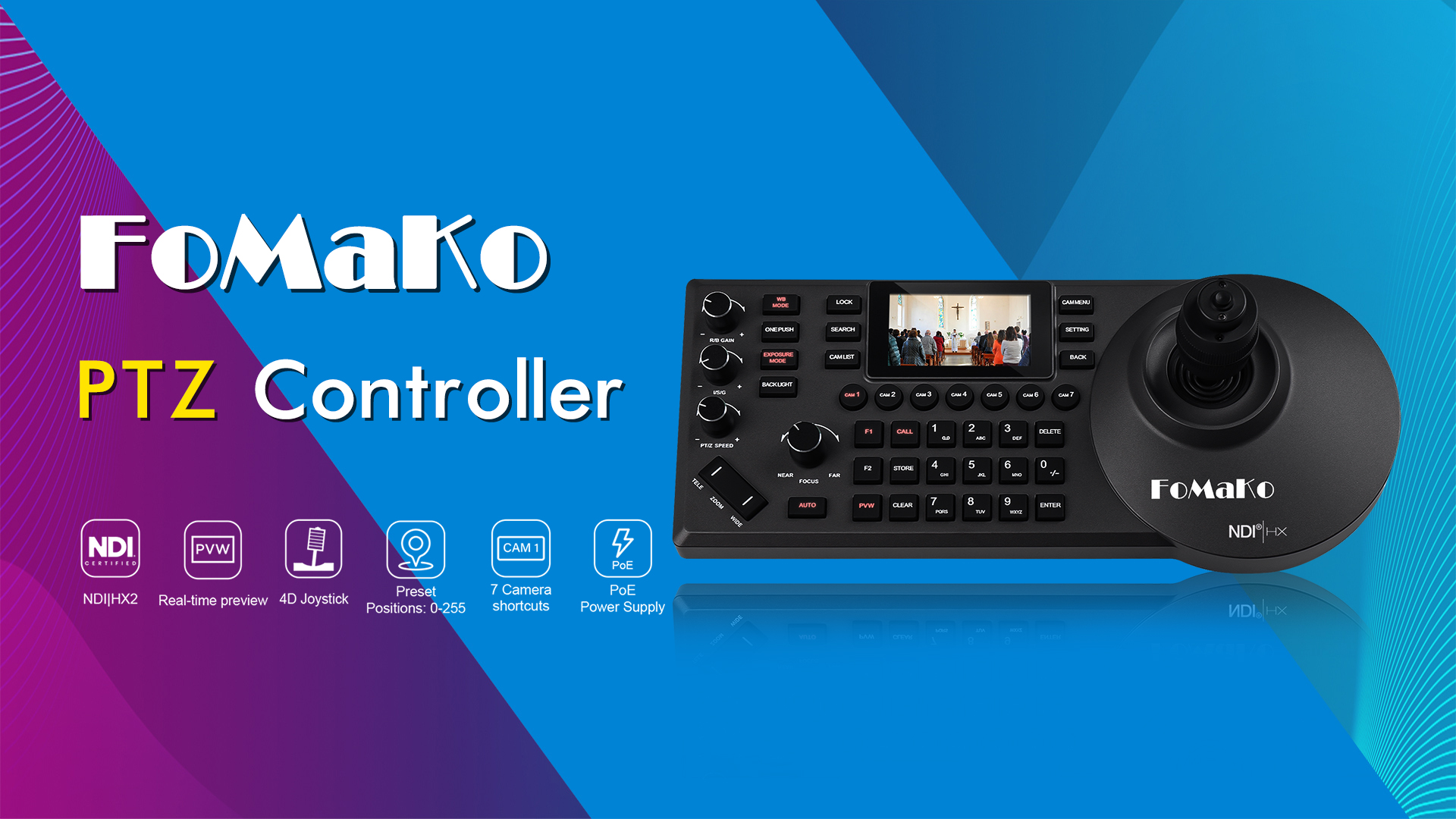 Amazon.com : FoMaKo 4K 20X PTZ Camera HDMI AI Auto-Tracking PTZ