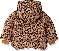 Vista 3 de Tienda Essentials Abrigo pesado con capucha para niñas y niños pequeños, resistente al agua