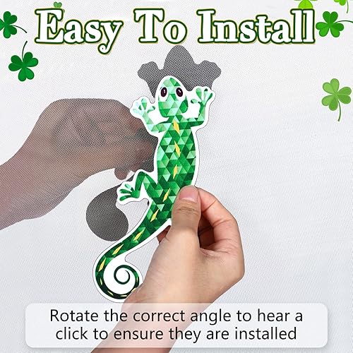 Miniatura 2 de 8 imanes de pantalla de libélula decorativos, magnéticos, flexibles, de doble cara, mariposa, colibrí, gecko, retráctil, imanes de puerta,