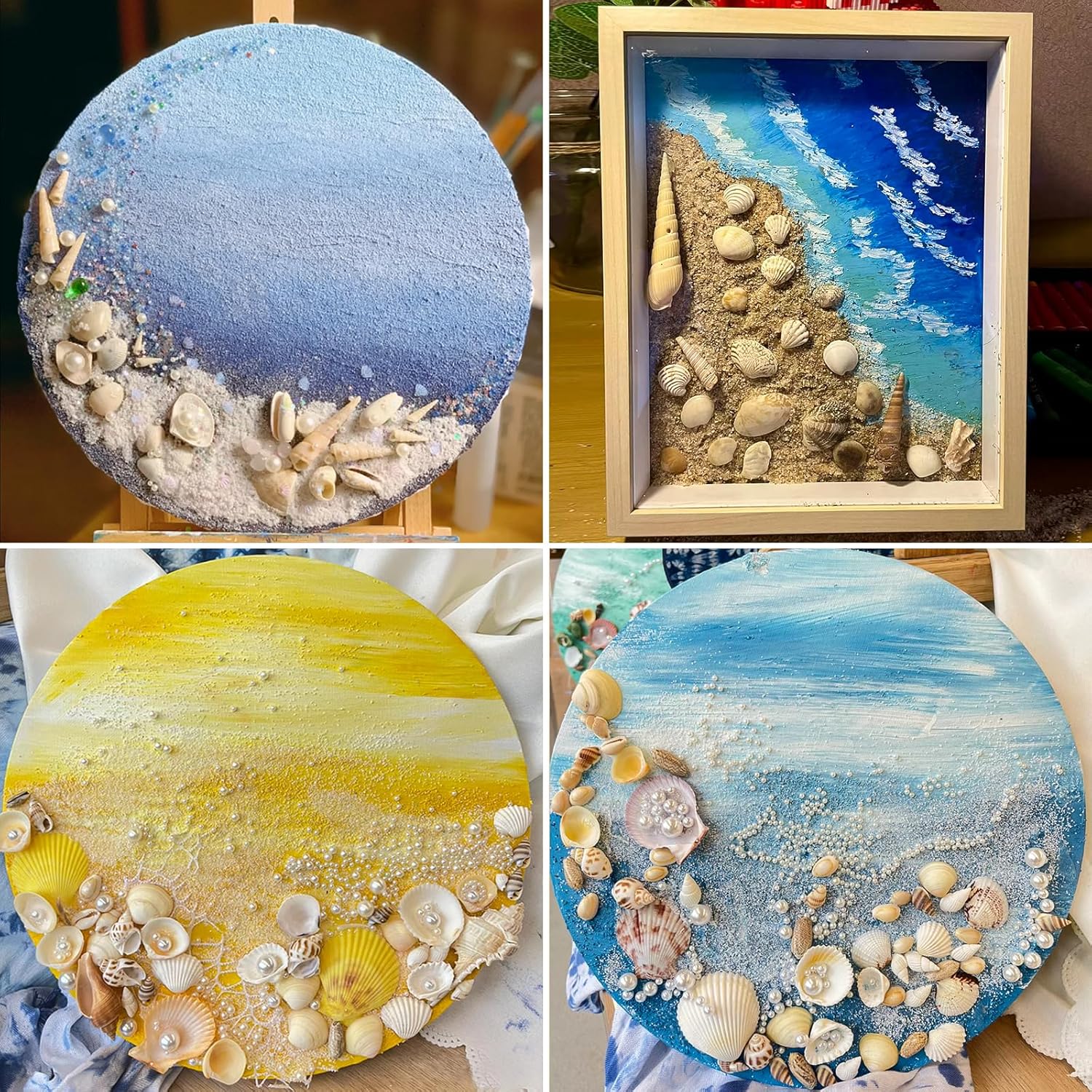 QEQEKAKA White Sea Shells for Decorating About 140~160pcs Natural Tiny Seashells for Crafting, Home Decor, Vase Filler, Wedding Centerpiece, Christmas, Craft, Candle Making Seashell Bulk - Image 4