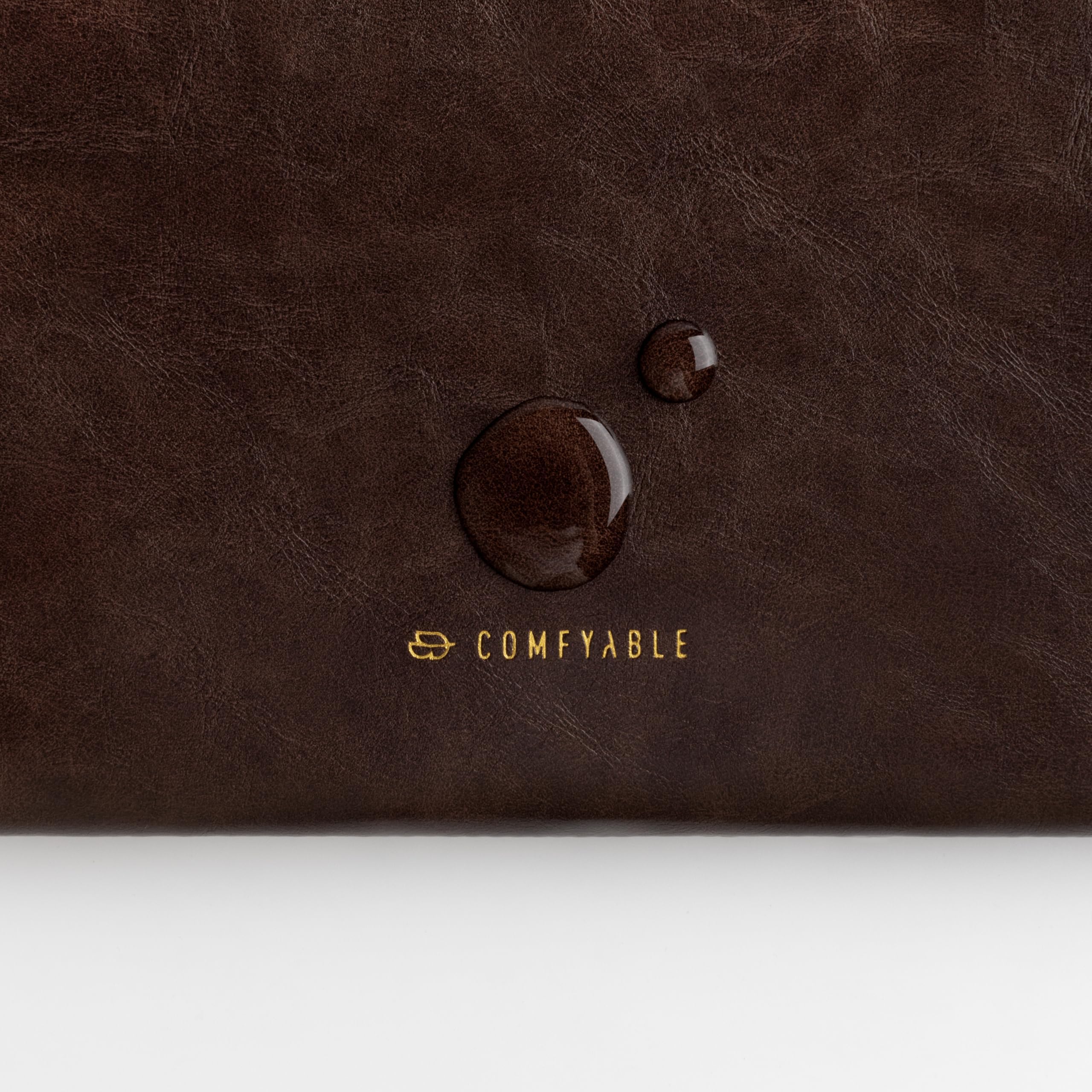 Comfyable Funda portátil Compatible con MacBook Pro 16 M5 Pro/MAX A3428 A3429 M4 M3 M2 M1 2026-2019 y MacBook Air 15 Ajuste Holgado, Sleeve PU Repelente al Agua, Marrón Briarwood