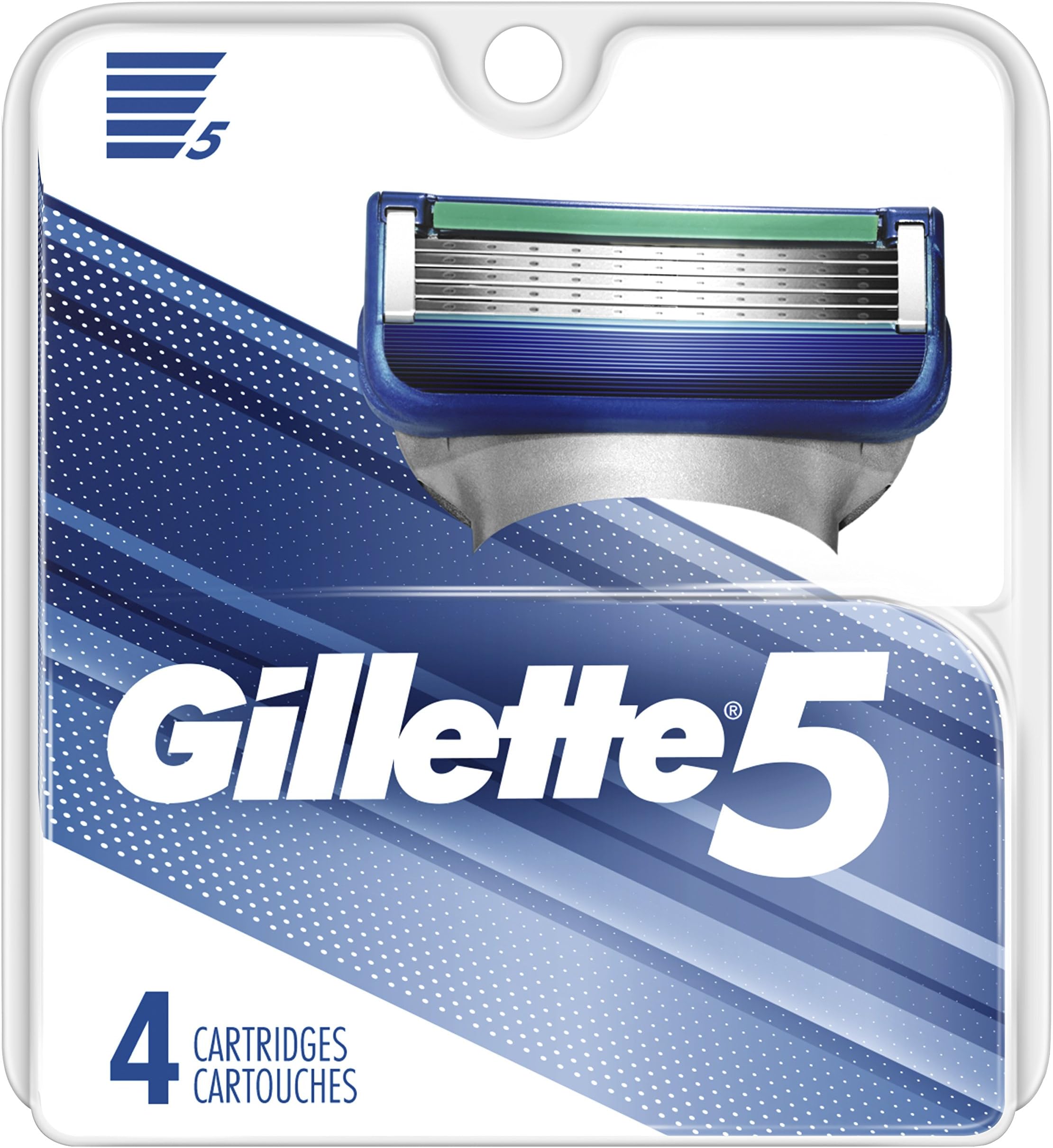 Gillette 5 Men's Razor Blade Refills, 4 Count