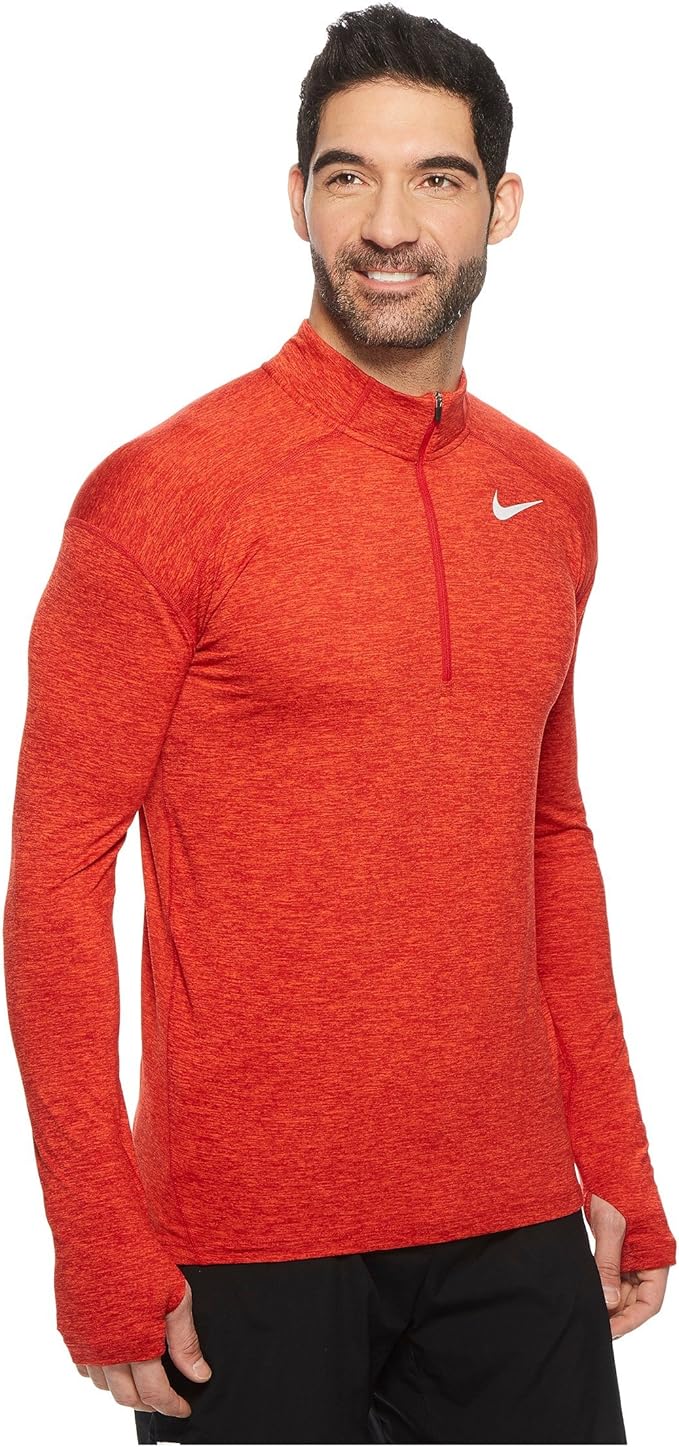 nike red element half zip