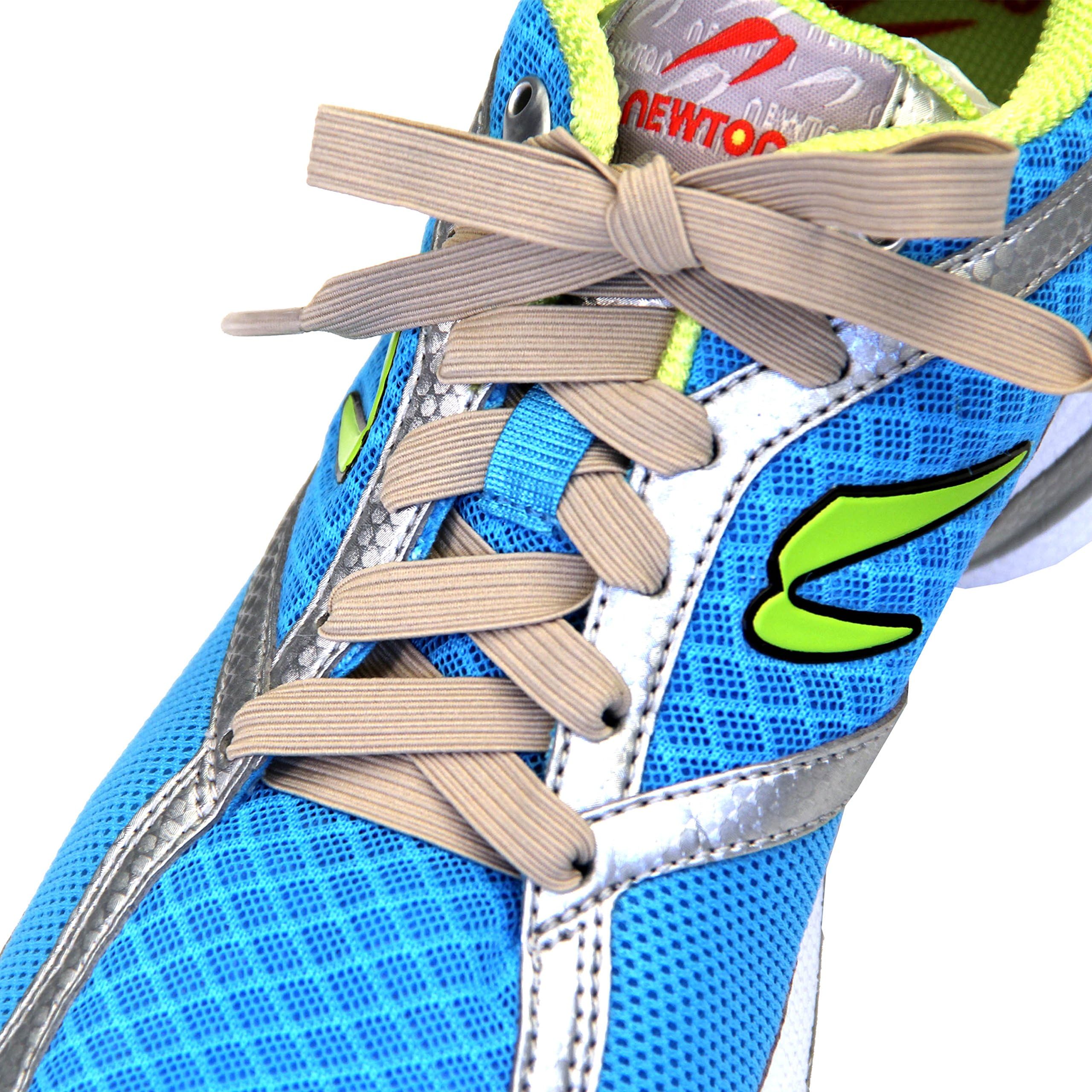 Yankz! SlackLace Elastic Shoelaces - Flat Lace, No Lock, No Re-Tie - Lace Replacement For Any Shoe