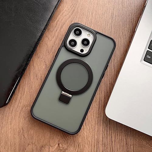 Miniatura 8 de IKARY Funda para iPhone 14 Plus con soporte magnético oculto, compatible con Magsafe y protección contra caídas de grado militar, a prueba de