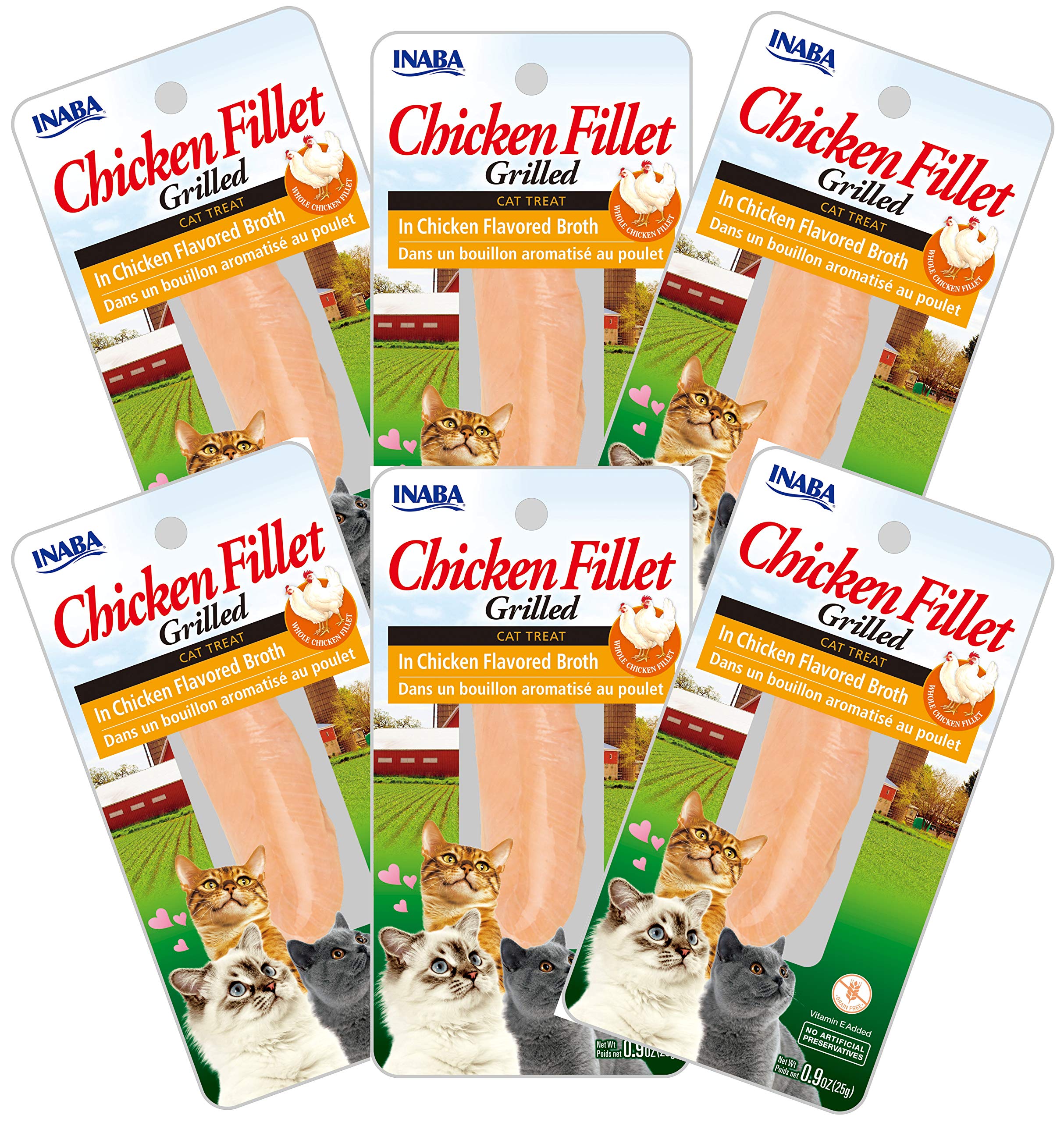 INABA Grilled Tuna and Chicken Fillets in Savory Seafood Broth Cat Treat