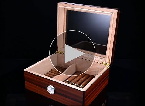 Amazon.co.jp: CIGARLOONG 葉巻ケース シガーヒュミドール 杉材 大容量