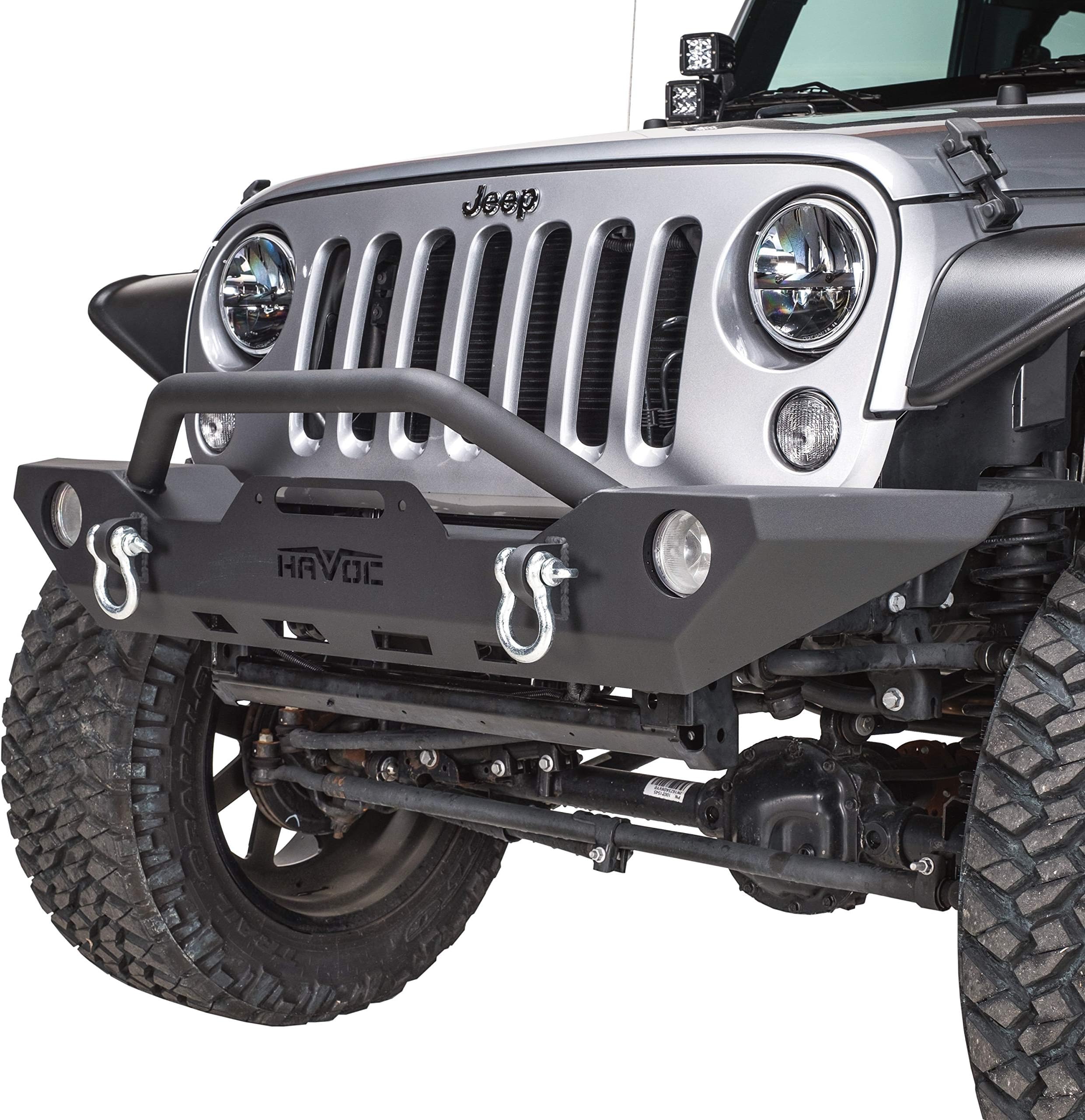 Havoc HPG-42-10207 Bumper, Front, Full Width; 07-18 Jeep Wrangler JK/JKU