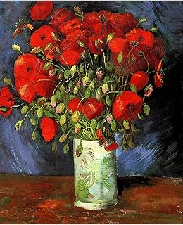 Vase with Red Poppies by Vincent Van Gogh