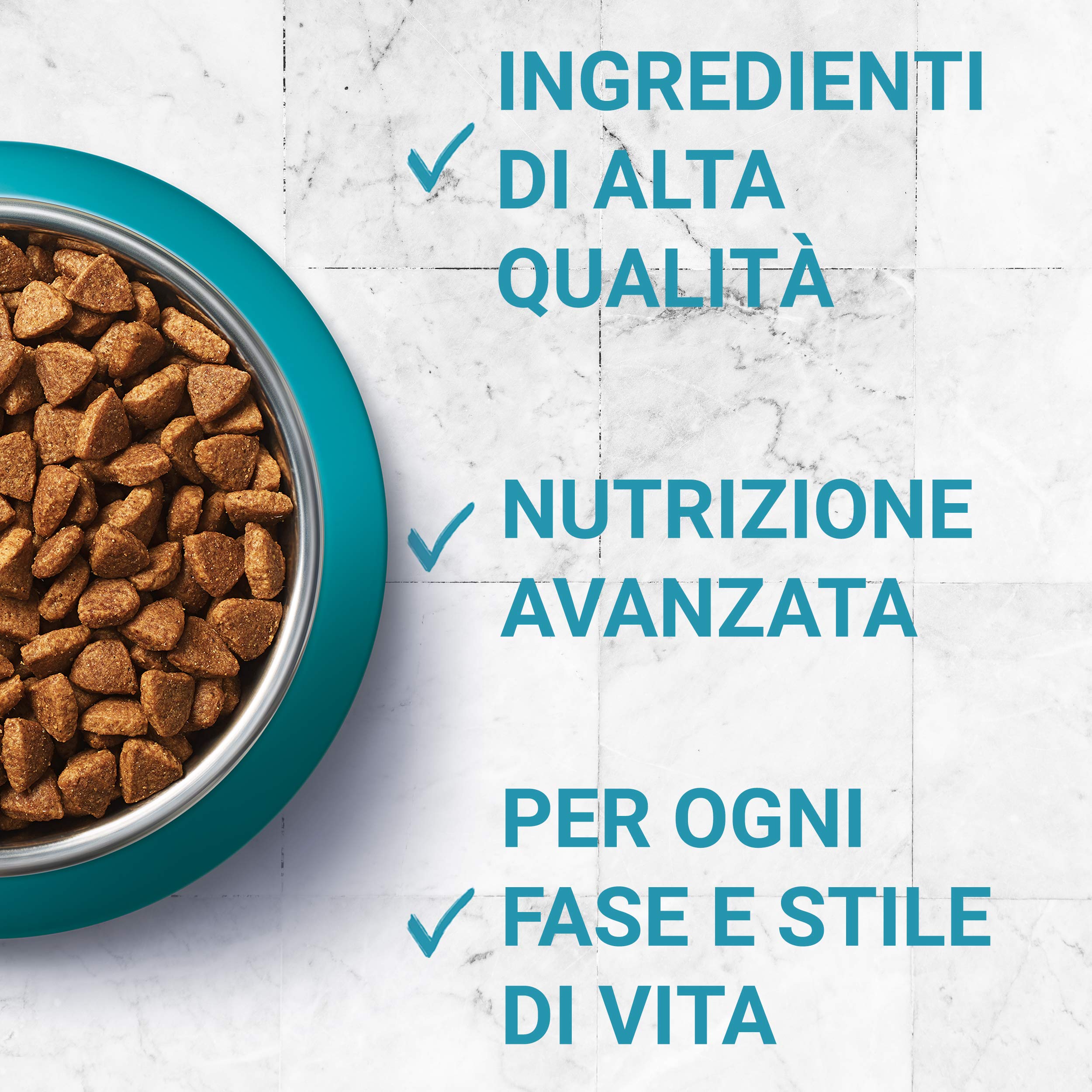 Purina One Bifensis Crocchette Gatto Speciale Pelle e Pelo Ricco in Pollo e Cereali integrali - 8 Sacchi da 800 g Ciascuno