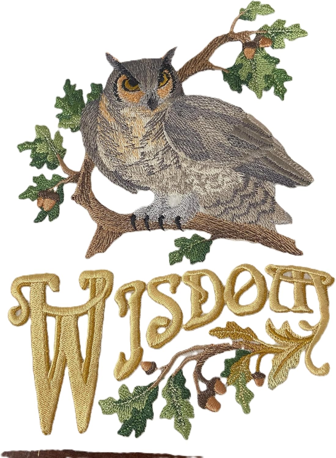 Nature Weaved in Threads, Amazing Birds Kingdom [Owl of Wisdom ] [Custom and Unique] Embroidered Iron on/Sew Patch [5.87" *8"]