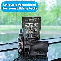 Vista 2 de mTech! Kit de limpieza electrónica con botella de spray y paño [tamaño de viaje] Kit de limpieza de pantalla para teléfonos inteligentes, tabletas