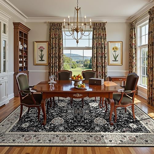 Miniatura 61 de Tapete verde para pasillo de 2 x 6 pies, tapete lavable, vintage, largo y envejecido con parte trasera antideslizante de goma, para cocina y Verde