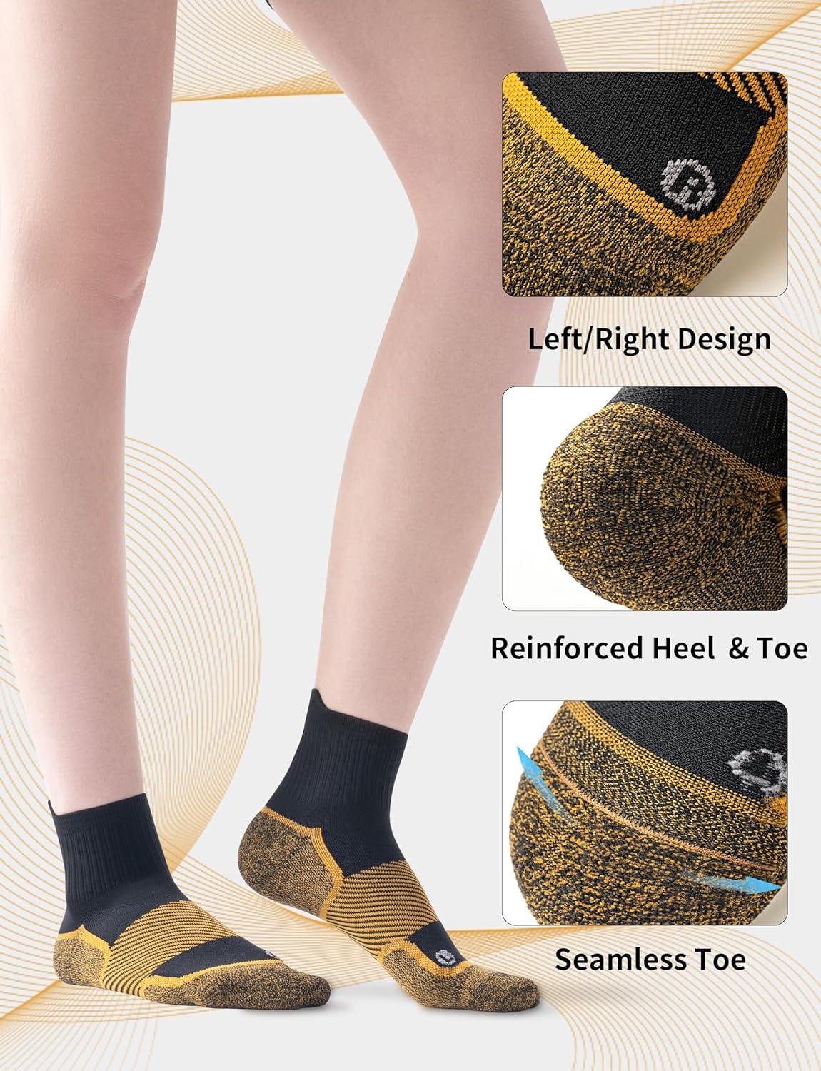 Firm Copper Compression Ankle Socks 20–30 mmHg for Women & Men (3 Pairs) – Medical Support for Circulation, Swelling, Odor Control & Foot Fatigue