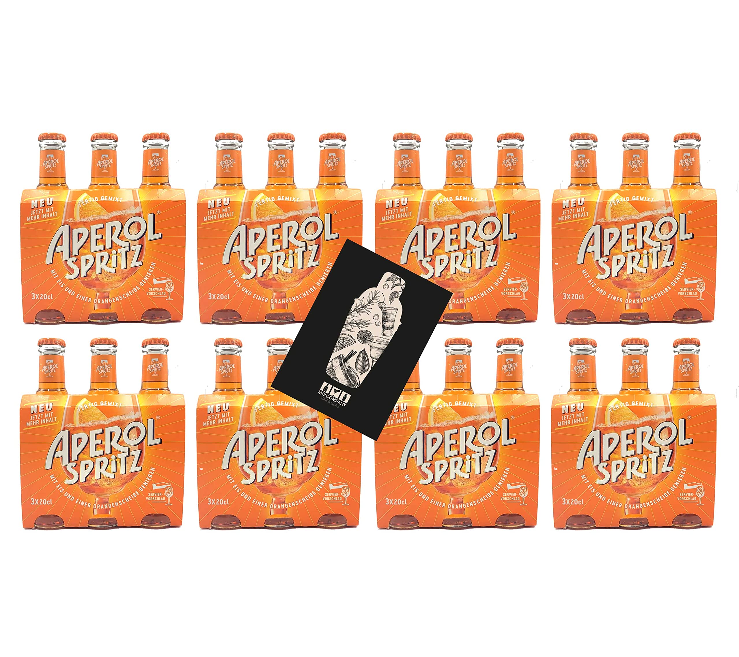 Aperol Spritz 24x 0,2l (10,5% Vol) ready to drink Aperitivo/Aperitif - [Enthält Sulfite]