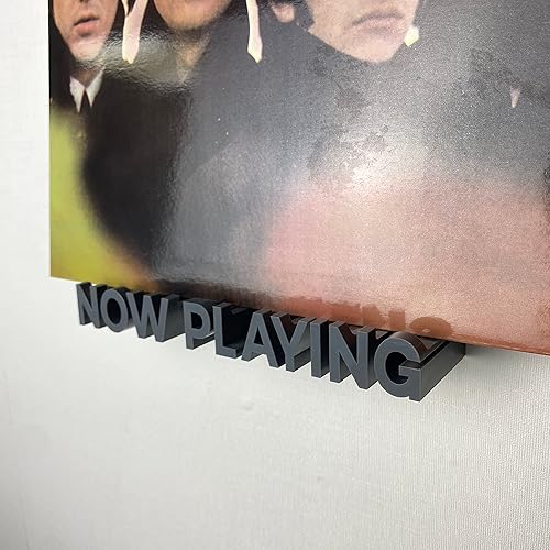 Miniatura 8 de WPESI Now Playing - Soporte de pared para discos de vinilo, soporte de pared para discos de vinilo para colgar álbumes de vinilo (morado)