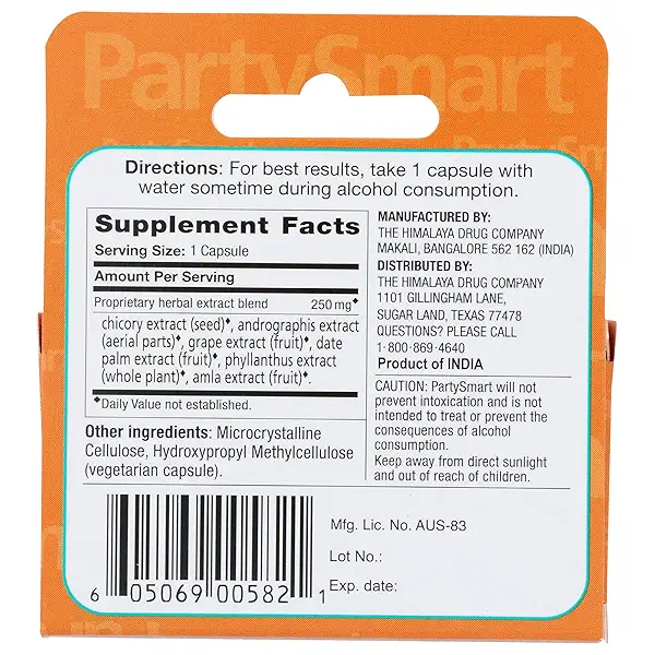 Himalaya Herbal Party Smart Carded Single Dose Herbal Supplement 2