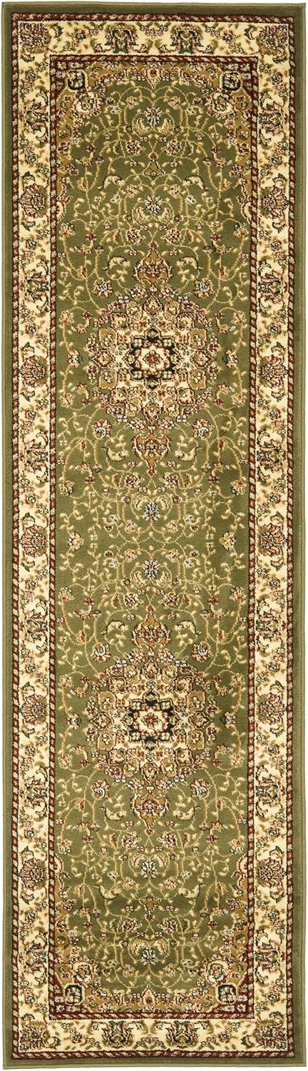 SAFAVIEH Lyndhurst Collection Runner Rug - 2'3" x 6', Sage & Ivory, Traditional Oriental Design, Non-Shedding & Easy Care, Ideal for High Traffic Areas in Living Room, Bedroom (LNH329B)