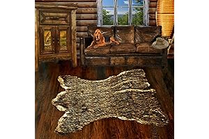 Premium Golden Brown Alaskan Kodiak Faux Fur Carpet