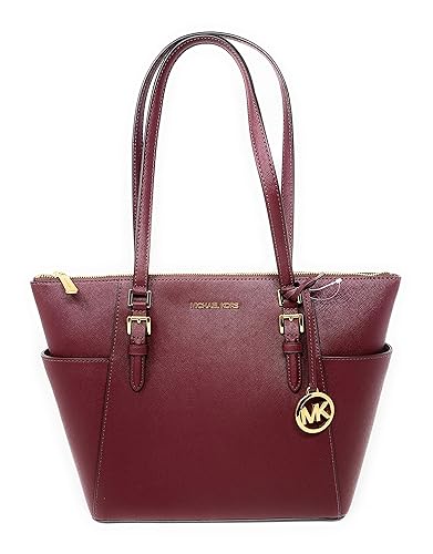 Michael Kors Charlotte Large Top Zip Tote - Merlot
