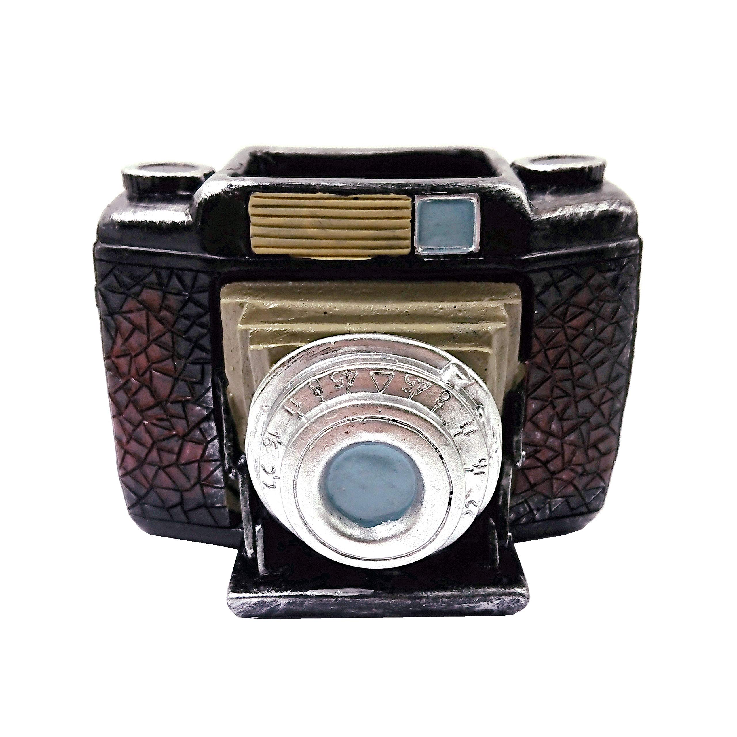 M2cbridge Resin Retro Camera Pen Pencil Holder Old Book Design Office