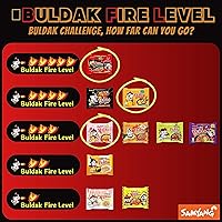 Vista 2 de Buldak Ramen Fideos de 3 sabores de fideos variados 2 unidades picantes, carbonara, queso Total 3 unidades (1 paquete cada uno) Fideos ramen