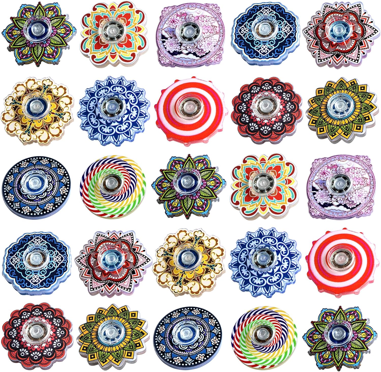 50 Pack Fidget Spinner Mini Toys,Party Favors Supplies Birthday Gifts Easter Basket Goodie Bags Stuffers for Kids Adults,Sensory Toys for Boys Girls Stress Relief,Treasure Box Toy Classroom Prizes
