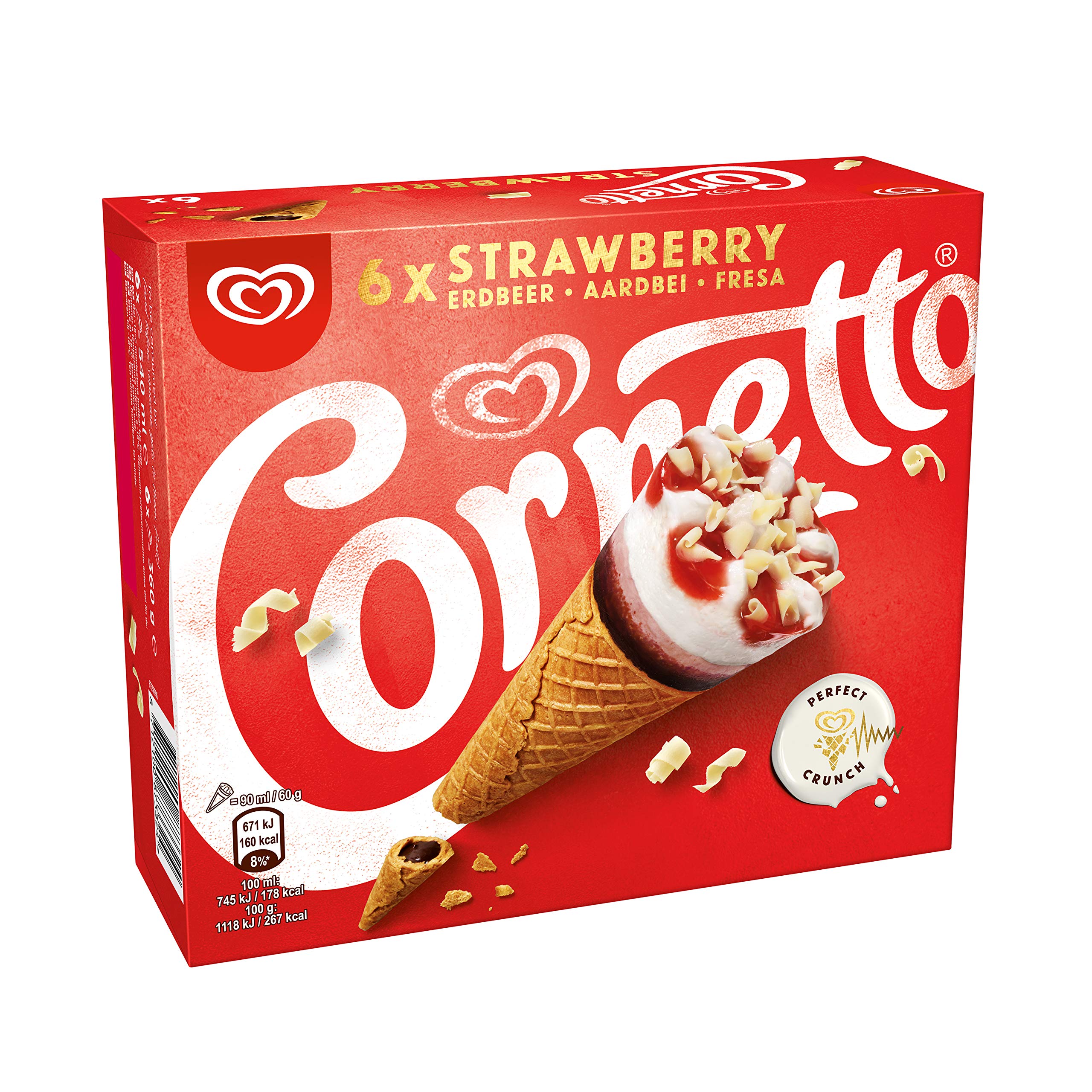 Buy Strawberry with a legendary chocolate tip Ice cream cone strawberry flavoured treat