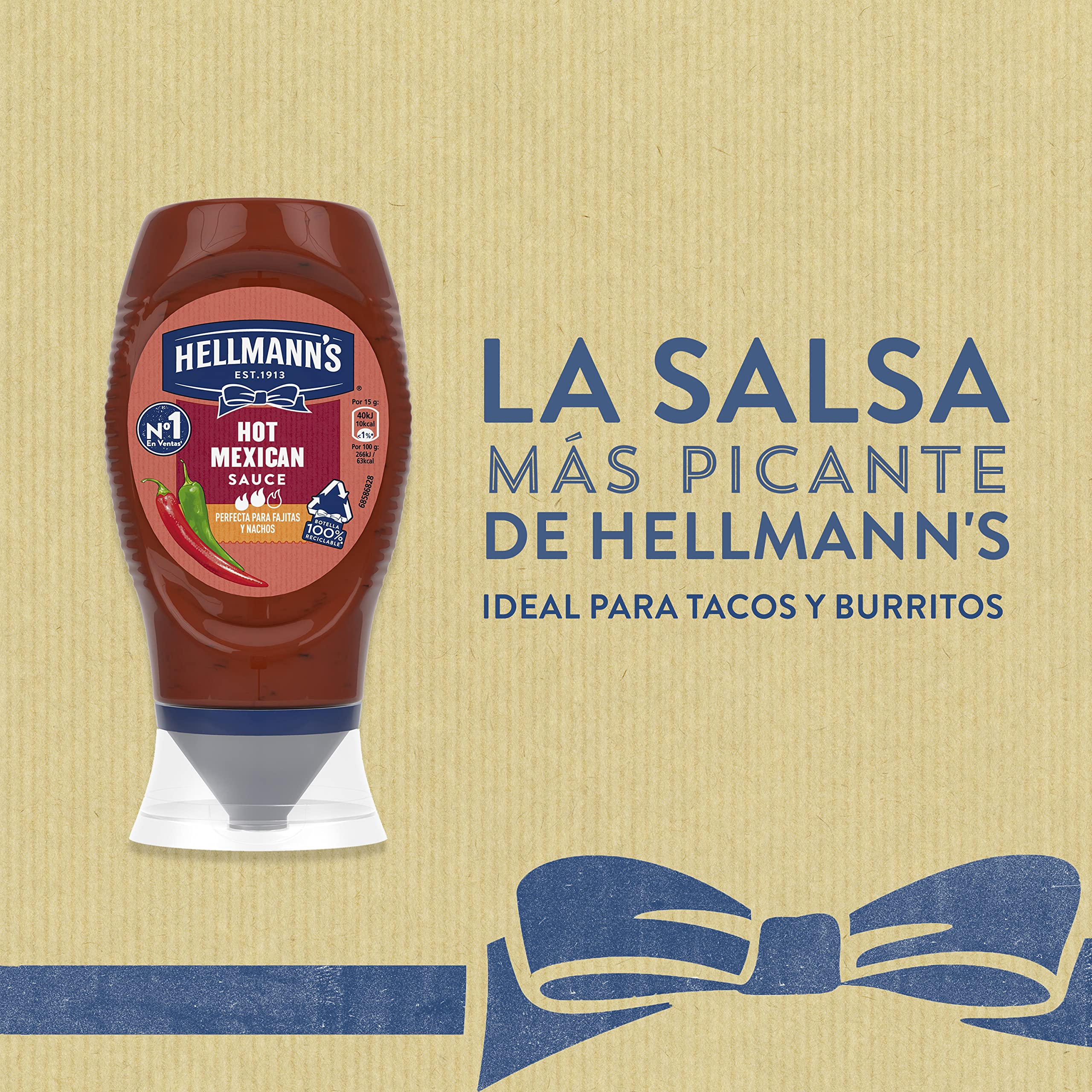 Hellmann's Salsa Hot Mexican Bocabajo 250ml
