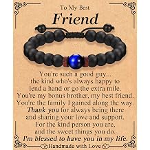 Beaded Bracelets Gifts for Mens Boys Teens | Christmas Stocking Stuffers, Valentines Day, Fathers Day, Easter Basket Stuffers, Anniversary, Graduation, Birthday Gifts