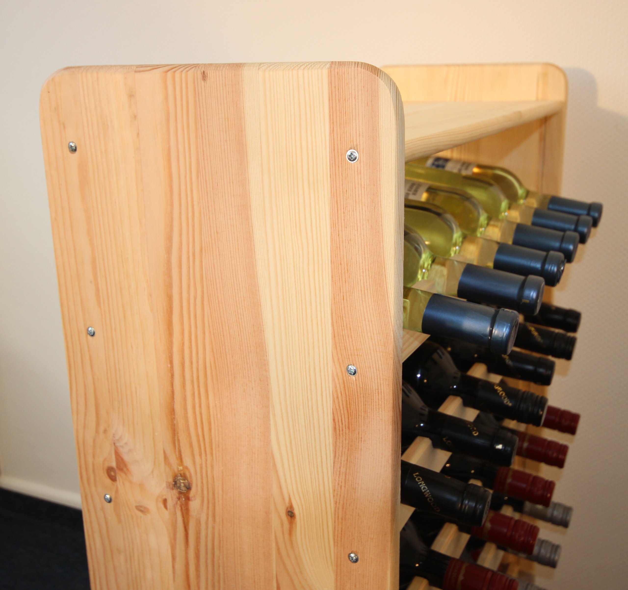 Wooden Wine Rack, Wine Bottle Rack for 56 Bottles 3-56 RW by Len Mar.de
